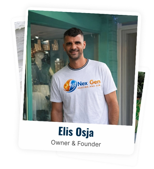 Elis Osja, owner of NexGen Heating and Air